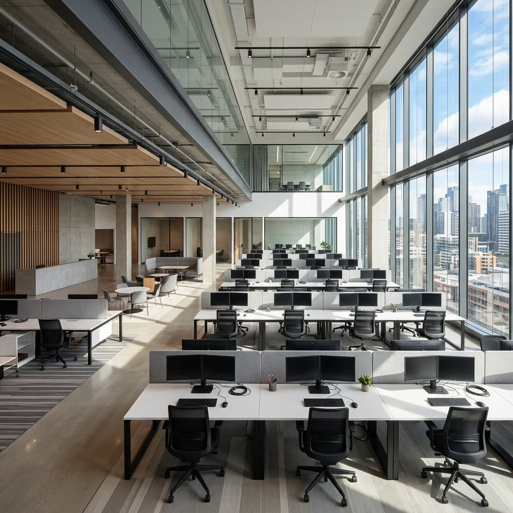 Modern Open Plan Workstation